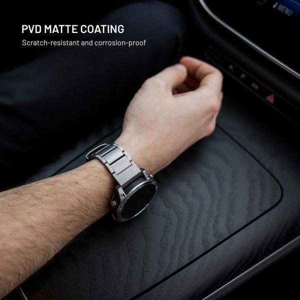 Fixed Samsung Galaxy Watch Ultra Armband Titanium Strap Natural