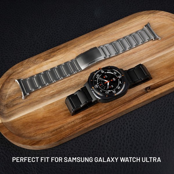 Fixed Samsung Galaxy Watch Ultra Armband Titanium Strap Svart