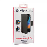 Celly Samsung Galaxy Xcover 6 Pro Fodral Wally Wallet Case Svart