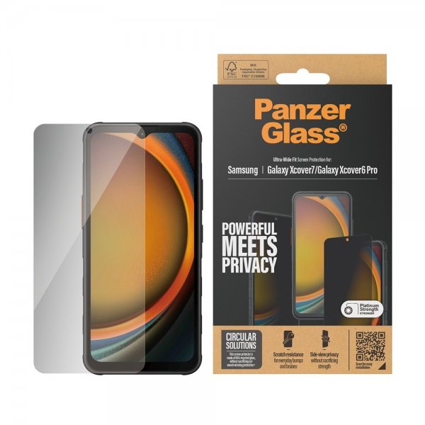 PanzerGlass Samsung Galaxy Xcover 6 Pro/Galaxy XCover 7 Skärmskydd Ultra-Wide Fit Privacy