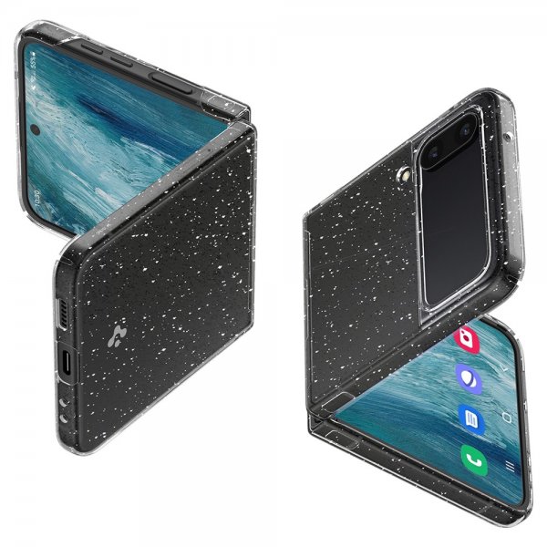 Spigen Samsung Galaxy Z Flip 4 Skal Air Skin Glitter Crystal Quartz