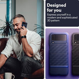 Caseology Samsung Galaxy Z Flip 4 Skal Parallax Midnight Blue