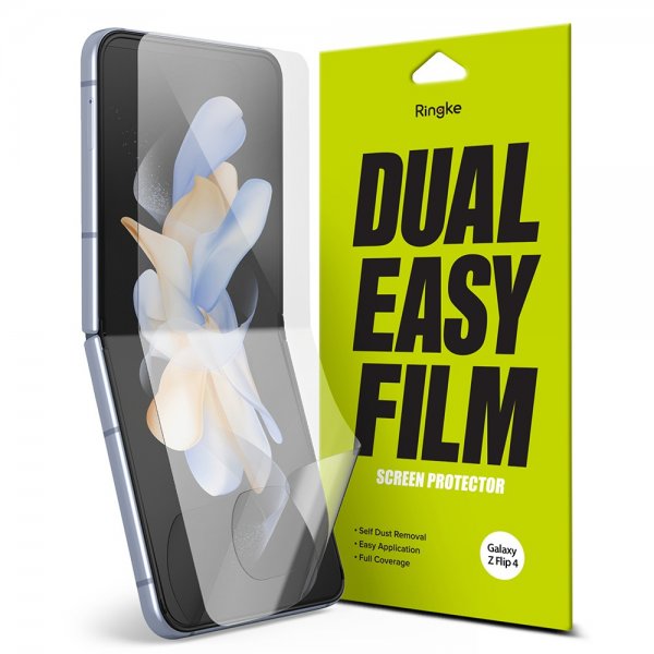 Ringke Samsung Galaxy Z Flip 4 Skärmskydd Dual Easy Film 2-pack