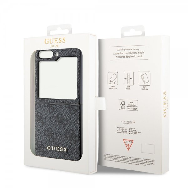 Guess Samsung Galaxy Z Flip 5 Skal 4G Charm Grå