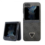 Guess Samsung Galaxy Z Flip 5 Skal 4G Metal Triangle Strass Svart