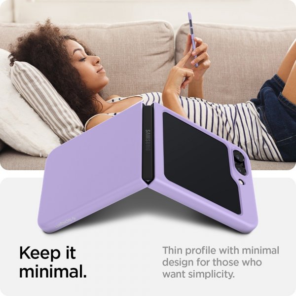 Spigen Samsung Galaxy Z Flip 5 Skal Air Skin Rose Purple
