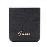 Guess Samsung Galaxy Z Flip 5 Skal Glitter Flakes Metal Logo Svart