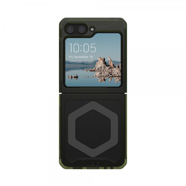 Urban Armor Gear (UAG) Samsung Galaxy Z Flip 5 Skal Plyo Pro MagSafe Olive/Space Grey