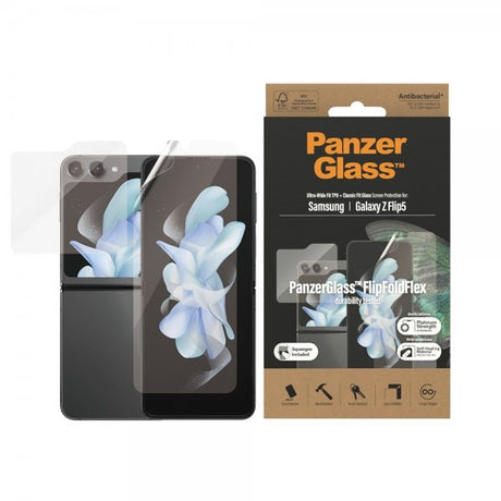 PanzerGlass Samsung Galaxy Z Flip 5 Skärmskydd FlipFoldFlex Ultra-Wide Fit TPU + Classic Fit Glass