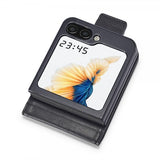 Lc.Imeeke Samsung Galaxy Z Flip 6/Flip 7 FE Fodral med Kortfack Flip Svart