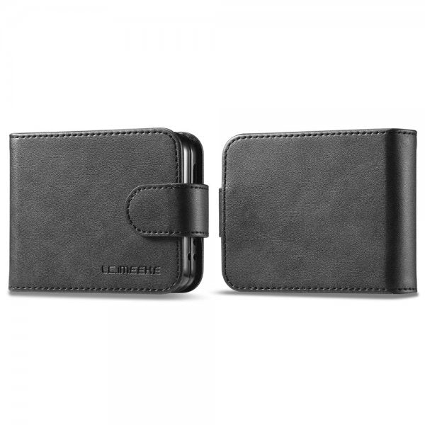 Lc.Imeeke Samsung Galaxy Z Flip 6/Flip 7 FE Fodral med Kortfack Stativfunktion Svart