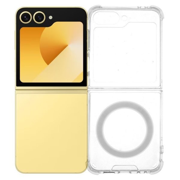 Nordic Covers Samsung Galaxy Z Flip 6/Galaxy Z Flip 7 FE Skal Feather Series MagSafe Transparent