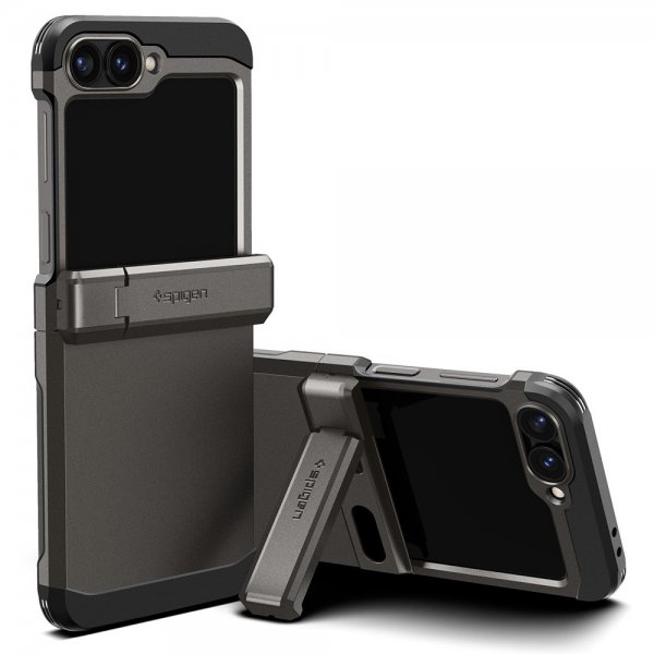 Spigen Samsung Galaxy Z Flip 6/Galaxy Z Flip 7 FE Skal Tough Armor Pro Gunmetal