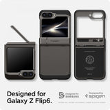 Spigen Samsung Galaxy Z Flip 6/Galaxy Z Flip 7 FE Skal Tough Armor Pro Gunmetal
