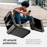 Spigen Samsung Galaxy Z Flip 6/Galaxy Z Flip 7 FE Skal Tough Armor Pro Gunmetal