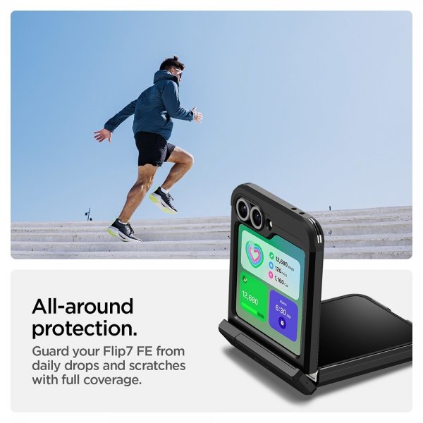 Spigen Samsung Galaxy Z Flip 6/Galaxy Z Flip 7 FE Skal Tough Armor Pro MagFit Svart