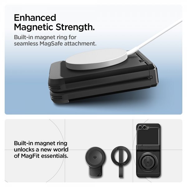 Spigen Samsung Galaxy Z Flip 6/Galaxy Z Flip 7 FE Skal Tough Armor Pro MagFit Svart
