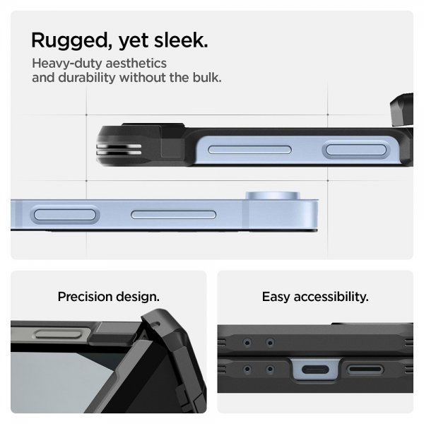 Spigen Samsung Galaxy Z Flip 6/Galaxy Z Flip 7 FE Skal Tough Armor Pro MagFit Svart