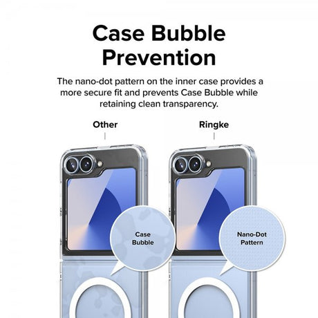 Ringke Samsung Galaxy Z Flip 6/Flip 7 FE Skal Fusion Magnetic Transparent