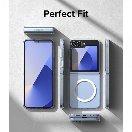 Ringke Samsung Galaxy Z Flip 6/Flip 7 FE Skal Fusion Magnetic Transparent