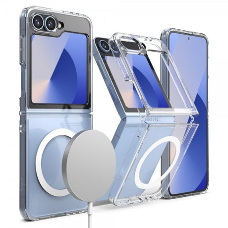 Ringke Samsung Galaxy Z Flip 6/Flip 7 FE Skal Fusion Magnetic Transparent