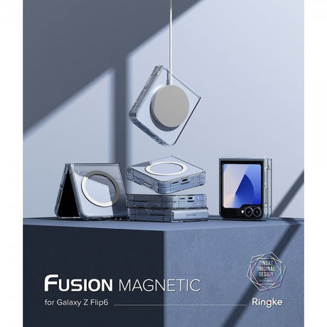 Ringke Samsung Galaxy Z Flip 6/Flip 7 FE Skal Fusion Magnetic Transparent