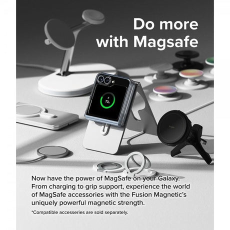 Ringke Samsung Galaxy Z Flip 6/Flip 7 FE Skal Fusion Magnetic Transparent