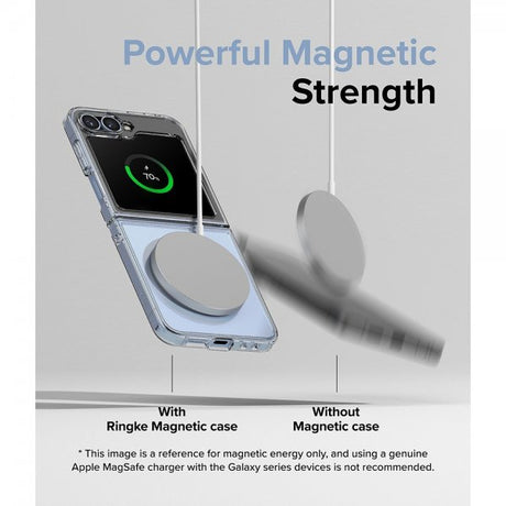 Ringke Samsung Galaxy Z Flip 6/Flip 7 FE Skal Fusion Magnetic Transparent