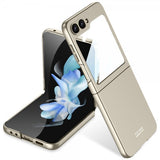 GKK Samsung Galaxy Z Flip 6/Flip 7 FE Skal med Glasskydd Grå