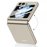 GKK Samsung Galaxy Z Flip 6/Flip 7 FE Skal med Glasskydd Grå