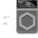 Urban Armor Gear (UAG) Samsung Galaxy Z Flip 6/Flip 7 FE Skal Plyo Pro MagSafe Ice/Silver