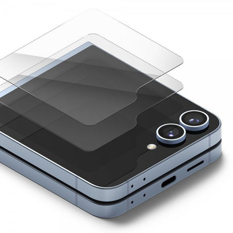 Ringke Samsung Galaxy Z Flip 6/Flip 7 FE Skärmskydd Cover Display Protector Glass 2-pack
