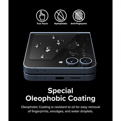 Ringke Samsung Galaxy Z Flip 6/Flip 7 FE Skärmskydd Cover Display Protector Glass 2-pack