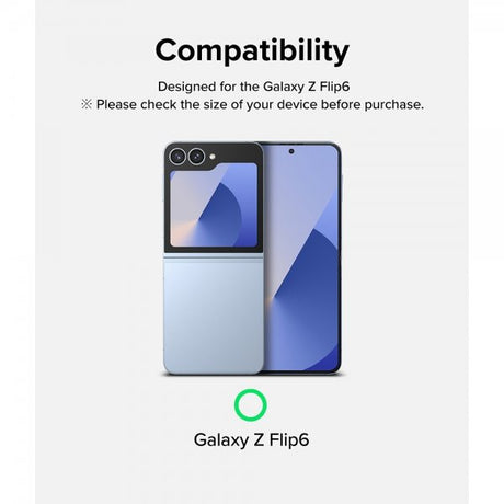 Ringke Samsung Galaxy Z Flip 6/Flip 7 FE Skärmskydd Cover Display Protector Glass 2-pack
