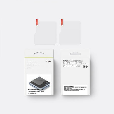 Ringke Samsung Galaxy Z Flip 6/Flip 7 FE Skärmskydd Cover Display Protector Glass 2-pack