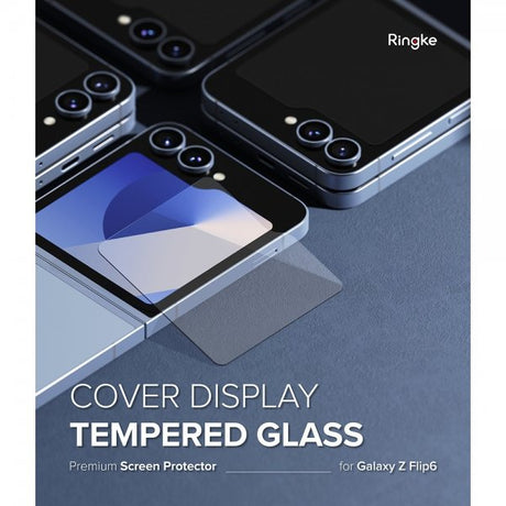 Ringke Samsung Galaxy Z Flip 6/Flip 7 FE Skärmskydd Cover Display Protector Glass 2-pack