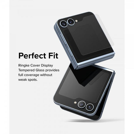Ringke Samsung Galaxy Z Flip 6/Flip 7 FE Skärmskydd Cover Display Protector Glass 2-pack