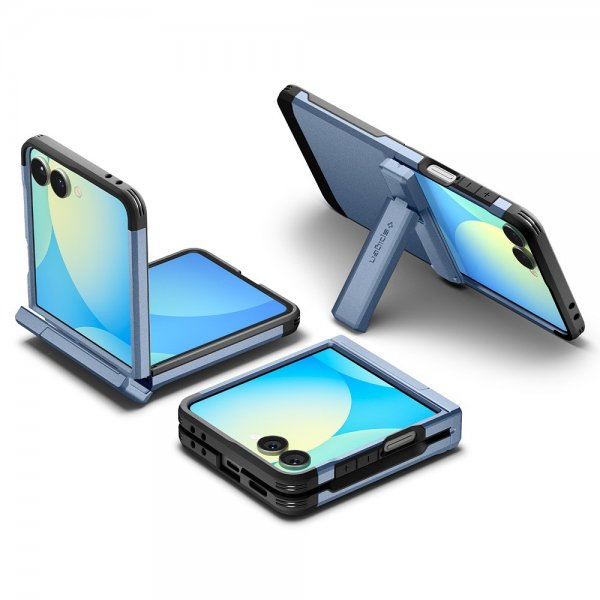 Spigen Samsung Galaxy Z Flip 7 Skal Tough Armor Pro MagFit Sierra Blue
