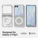 Spigen Samsung Galaxy Z Flip 7 Skal Ultra Hybrid Pro MagFit Clear White
