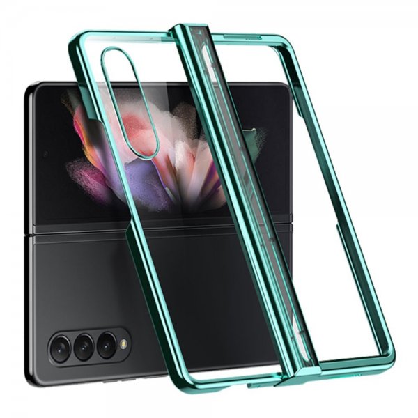 Samsung Galaxy Z Fold 4 Skal Pläterad Kant Grön