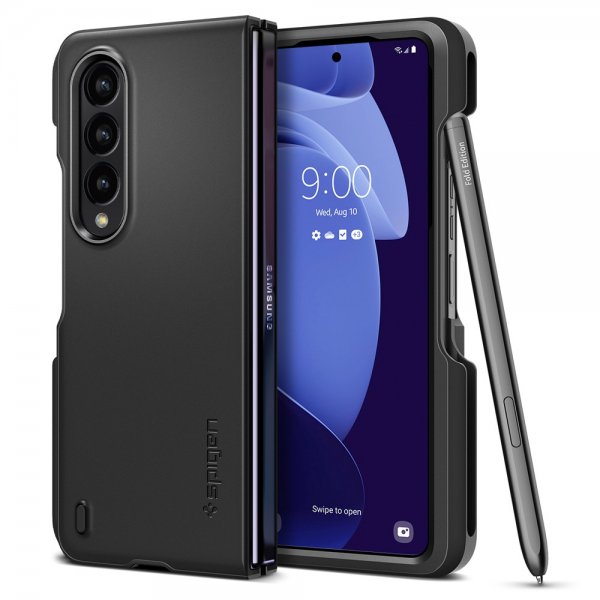 Spigen Samsung Galaxy Z Fold 4 Skal Thin Fit P Svart