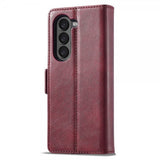 Lc.Imeeke Samsung Galaxy Z Fold 5 Fodral med Kortfack Flip Röd