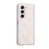Guess Samsung Galaxy Z Fold 5 Skal 4G Metal Triangle Strass Rosa