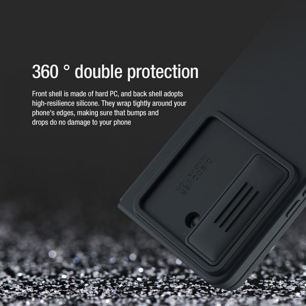 Nillkin Samsung Galaxy Z Fold 5 Skal CamShield Silky Blå