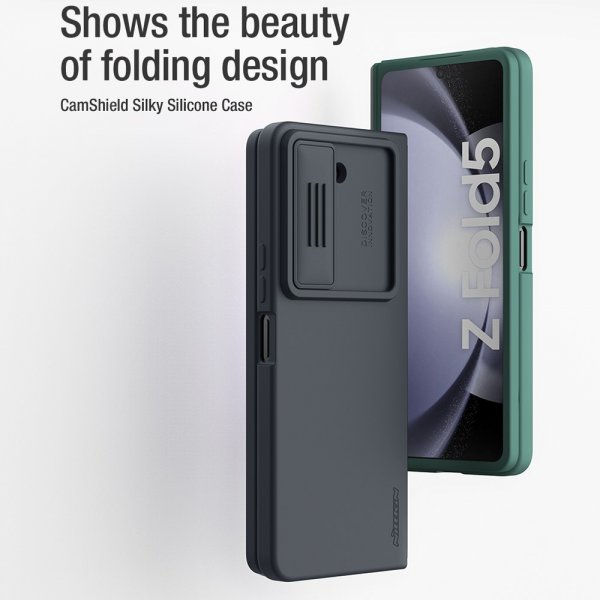 Nillkin Samsung Galaxy Z Fold 5 Skal CamShield Silky Blå