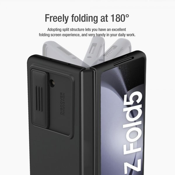 Nillkin Samsung Galaxy Z Fold 5 Skal CamShield Silky Blå