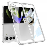 GKK Samsung Galaxy Z Fold 5 Skal Finger Ring Transparent
