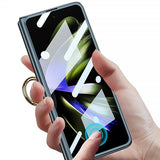 GKK Samsung Galaxy Z Fold 5 Skal Finger Ring Transparent