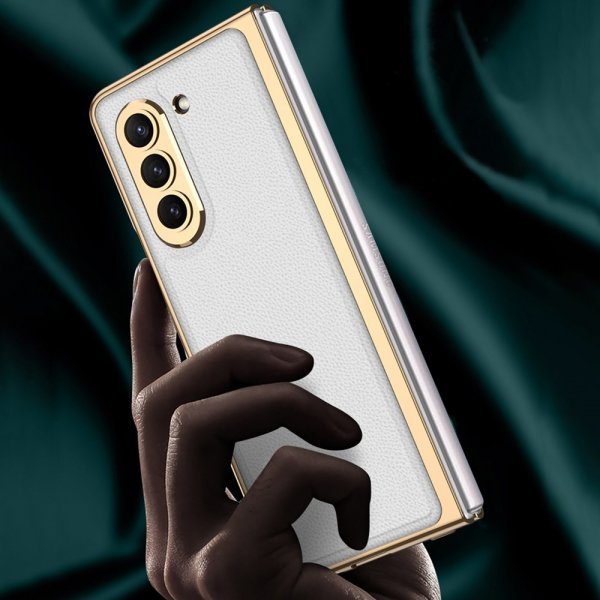 GKK Samsung Galaxy Z Fold 5 Skal Pläterad Kant Grön