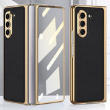 GKK Samsung Galaxy Z Fold 5 Skal Pläterad Kant Svart